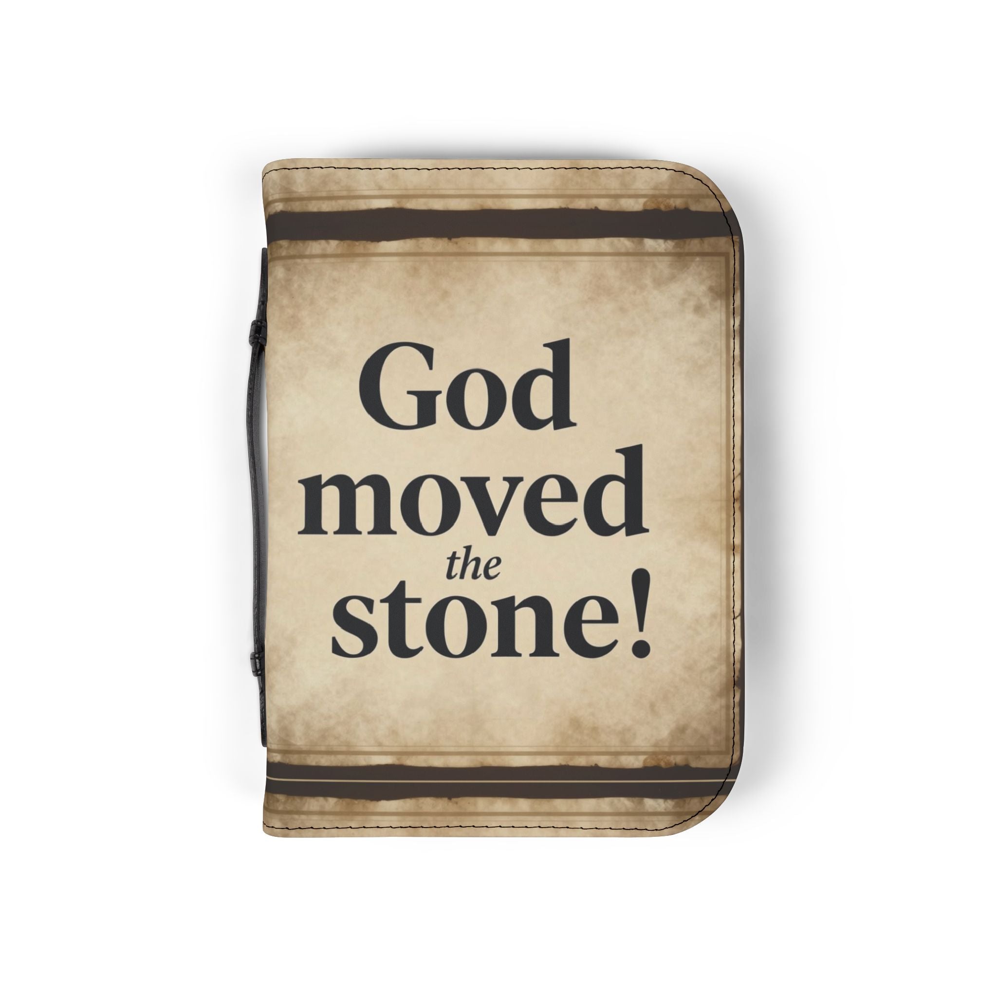 Cross-Keys Stone Bible Cover