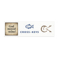 Cross-Keys Car Magnet God Moved the Stone