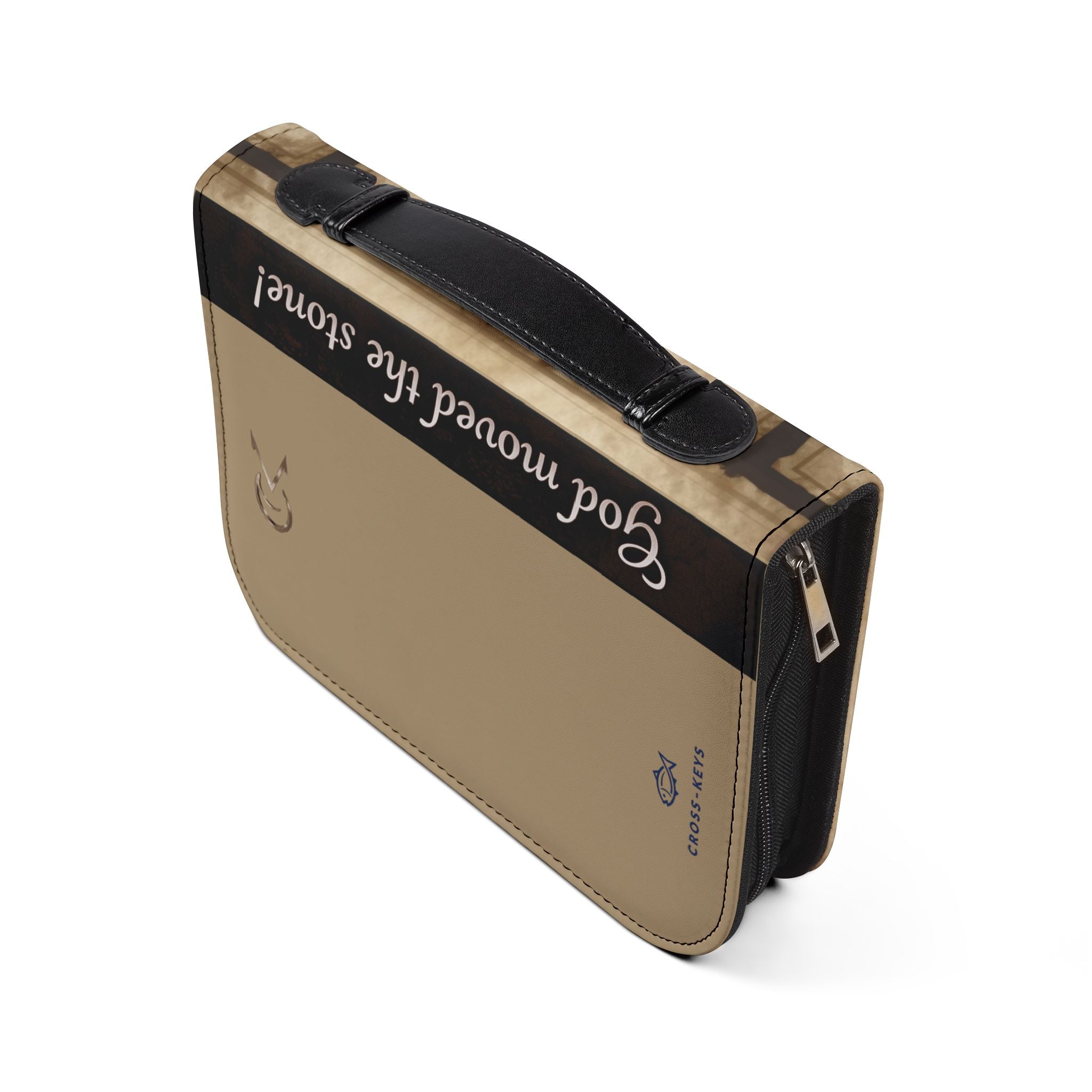 Cross-Keys Stone Bible Cover